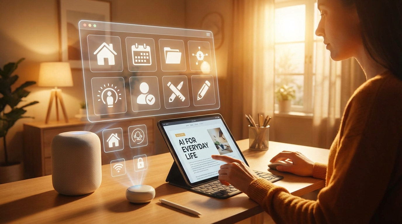 Using AI in everyday life has quietly become part of how we work communicate and make decisions each day. From smart assistants and personalized recommendations to navigation safety and health tracking artificial intelligence helps simplify tasks and improve efficiency without us even noticing. What once felt complex or futuristic is now seamlessly integrated into phones homes cars and online services making daily life more convenient more secure and more connected than ever before.