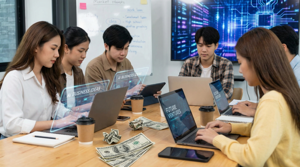 AI business ideas students 2026